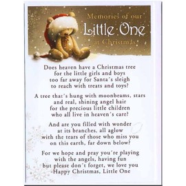 Grave Card - Memories Of Our Little One At Christmas - Free Card Holder - CM11.