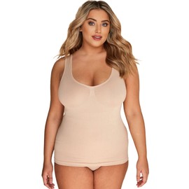 Yours Curve Nude Seamless Control Vest Top - Women's - Plus Size Curve