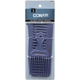 Conair 14498z 3 Piece Styling Essentials Multiple Styling Options Combs, 1.6 Ounce