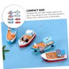 Operitacx 32 Pieces Mediterranean Fishing Boat Desktop Decor Modern Sculptures