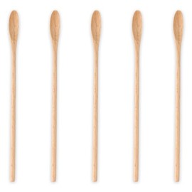 J-kitchens 木製 ブナの木 マドラー ５本 セット 20.2x1.2cm Current model