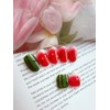 Watermelon Nail - Oval (Round) / 수박네일 - 오벌(둥근)