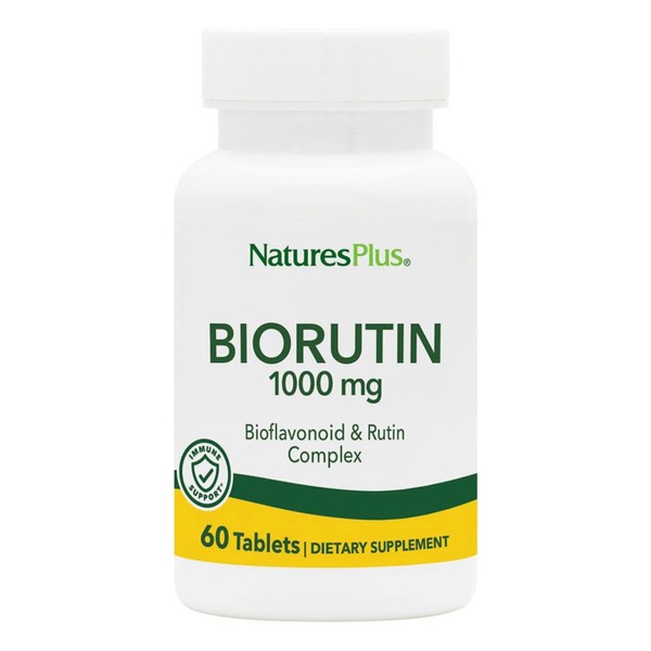 NaturesPlus Biorutin (Sophora Japonica) - 1000 mg, 60 Vegetarian Tablets - Hypoallergenic, Gluten-Free - 60 Servings