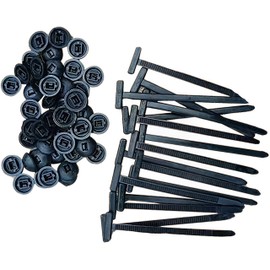 Nylon Universal Cable Tie Buckle, Heavy Duty Nylon Zip Ties Holder, Plastic Cable Ties Tool Fasteners Car Body, Multipurpose Plastic Cable Ties Tool for Car Daily Repair (100 PCS)