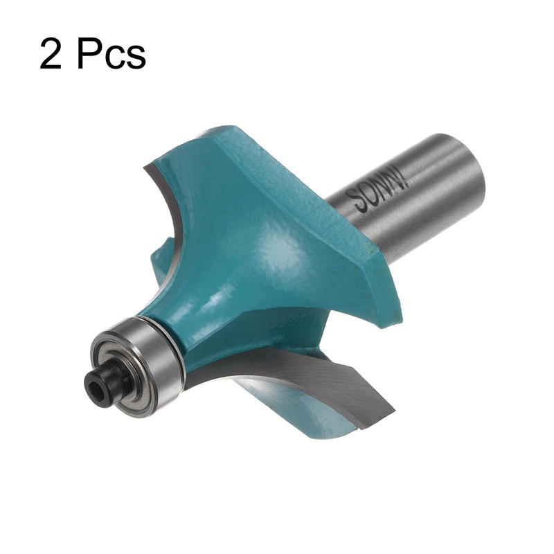 QUARKZMAN Pack of 2 Rounding Cutter 1/2 Shank 11/16 Inch