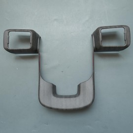 ZiWen Interior Trims Steering Wheel Cover Accessories for Hyundai Santa Fe 2024 2025 2026 (Wood Pattern)