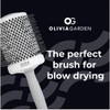 Olivia Garden - Expert Blowout Shine Hairbrush - White and