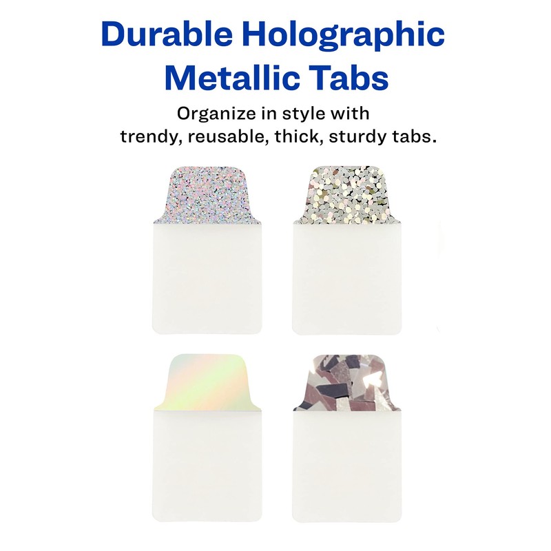 Avery Ultra Tabs Luxe Collection, 1" x 1.5" Mini Tabs,