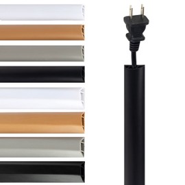 Rubber Bond TV Cord Hider Cable Protector - Strong Self Adhesive Wall Cord Cover Cable Hider - Low Profile Cable Management Wall Cord Concealer Cable Raceway