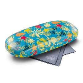 FEFI - Sturdy hard case "Aloha" glasses case with cleaning cloth, Palms