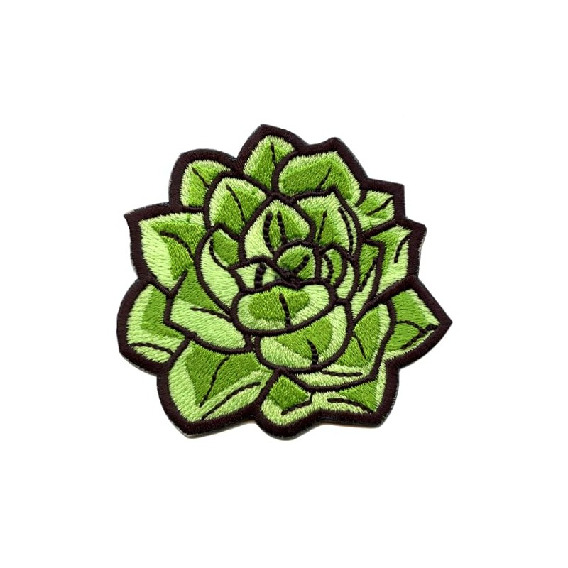 Succulent Plant Patch Aloe Embroidered Iron On