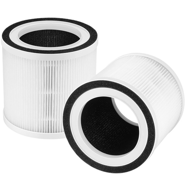 2-Pack BREEVA A1 HEPA Replacement Filter Compatible with TCL BREEVA A1/A1W Air Purifiers, 3-in-1 H13 HEPA and Activated Carbon Filter, Replacement Part No. Breeva A1F【Not for Breeva A1C/A2/A3/A5 Air