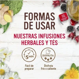 Té Restore & Renew Cúrcuma Manzanilla Nature's Heart 6 Cajas