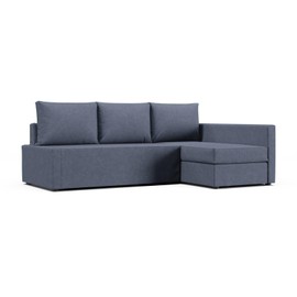 Comfort Works Custom Friheten Couch Cover, Replacement Slipcover to Fit Friheten Sofa Bed Sleeper with Right Chaise (Navy Blue)