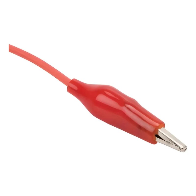 Juego De 10 Cables Con Caimanes Chicos De 26 Cm