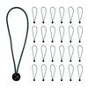 PATIKIL Ball Cords,(20cm, Army Green) (25Pcs), Polyester Black Ball Bungee