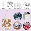 ENSIANTH Faith Over Fear Tote Bag Bible Verse Gift Faith