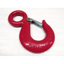 1 Ton Large Eye Hook with Safety Catch (Alloy Steel Red Lifting Tested)