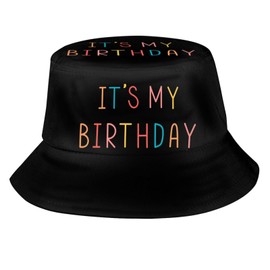It's My Birthday Bucket Hat for Women Men, Funny Packable Birthday Sun Hat Outdoor Fisherman Hat Caps