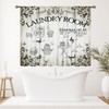 Laundry Room Curtains for Windows,Rustic Farmhouse Dry Wash Fold Repeat