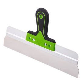 Mivos Surface Spatula Wide Spatula Made of Rustproof Stainless Steel 350 x 60 mm - Facade Spatula with 60 mm Blade Length - Smoothing Spatula 350 mm Wide with Soft Grip - Made in EU