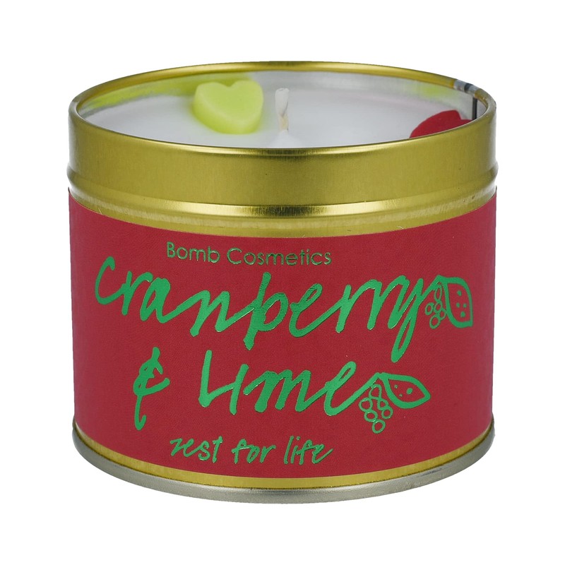 Bomb Cosmetics Kerze aus Zinn, Paraffinwachs, Weiß