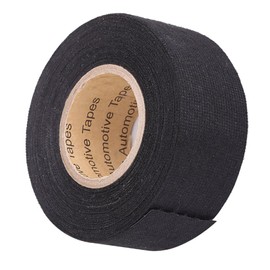 Kodrily High Temp Automotive Tape, Polyester Heat Cloth Wiring Harness Tape, Multipurpose Automotive Wiring Harness Tape for Car Wiring Harness Wrapping, 32mmx15m, Black