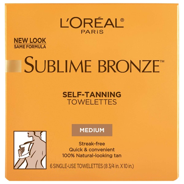 Loreal Paris Sublime Bronze self tanning Towelettes for body (3 Pack)