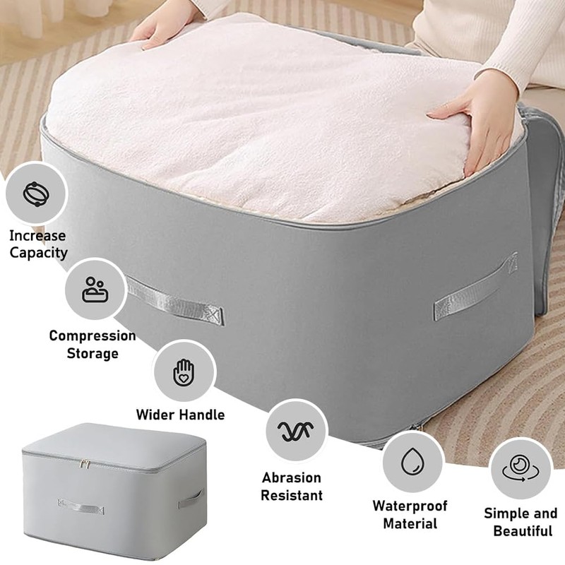 Ultra Space Saving Self Compression Organizer Quilt Compression Storage Bags