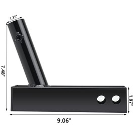 Novelbee Hitch Mount Flag Pole Holder Universal for Standard 2 inch Hitch Receiver for RV Truck SUV Camper Trailer