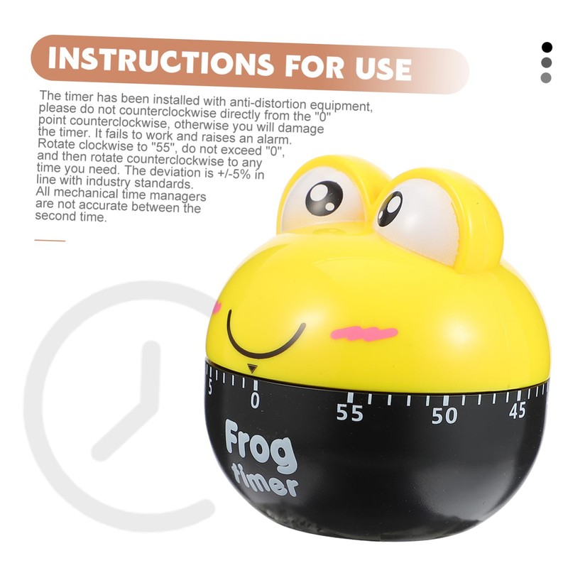 MAGICLULU Cartoon Kitchen Timer Mechanical Timer Device for Cooking Portable