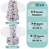 BSTOPPT Newborn Sleep Sack Baby Swaddle,3-Way Adjustable Wearable Blanket,100% Rayon