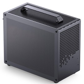JONSBO/JONSPLUS Z20 Mesh Black Micro-ATX Mini Tower PC Case,with Detachable Carrying Handle, Mini Size, High-Performance Hardware Compatible, Support 240AIO, H160mm Cooler, Black