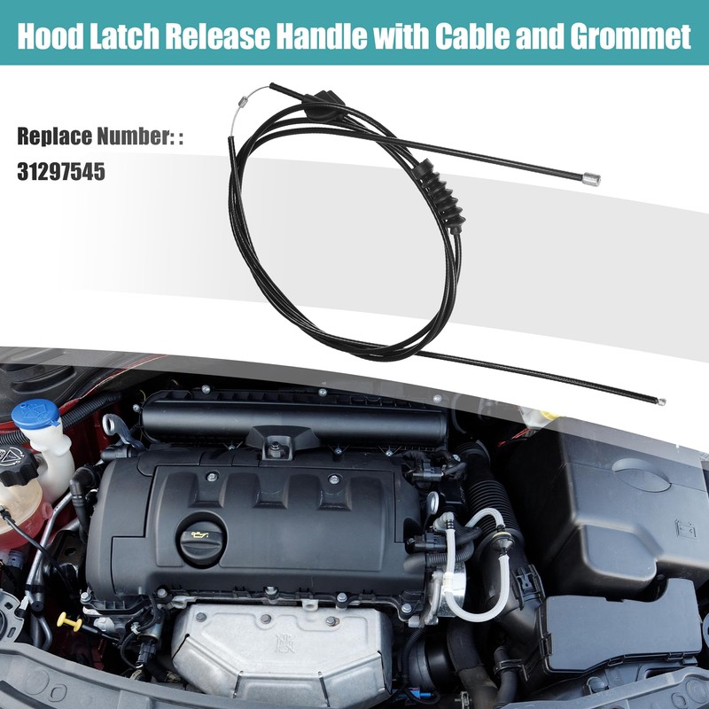 Motoforti Bonnet Release Cable Fits Volvo XC60 2010-2016 No. 31297545