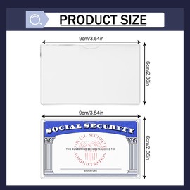 Pack of 20 Card Protective Cases for Cards, Card Case for Credit Cards, EC Card Sleeves, ID Card Sleeves