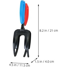 BOLNEY Metal Fish Control Clamp Claw Tong Grip Tackle Tool, 1Pc Fish Claw Grippers, Metal Fish Control Clamp 2 Claw Tong Grip Tackle Tool, Metal Fish Claw Catcher, Anti-Slip Fishing Pliers Gripper