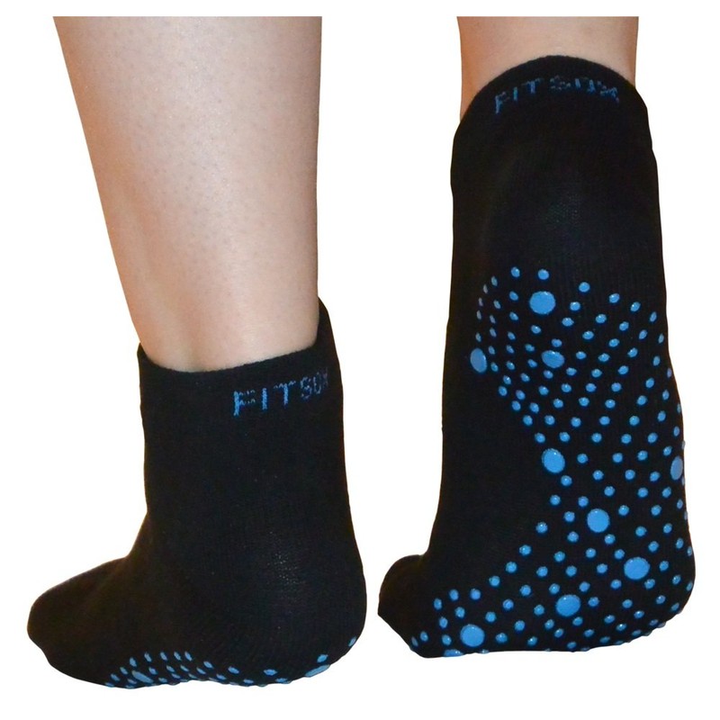 Pilates, Yoga, Martial Arts, Dance Anti-Slip/Non-Slip Grip Socks (Black/Blue)