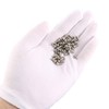 sourcing map 50pcs M3 x 8mm Stainless Steel Cross pan