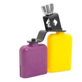 MILISTEN Set of Cowbell Bangzi Cowbell & Accessories Perculator - Latin Percussion Kit High Low Tone Block Drum High Low Tone Drum Kit Cowbell Drum Kit Accessories Communion Colour Abs