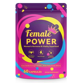 SDJUFEI Beef Organ Supplement for Women, Natural Grass Fed Beef Liver Capsules, Immunity, Skin, Collagen, B12, Energy & Wellness - 60