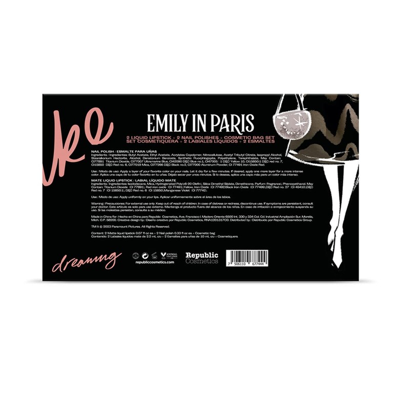 Emily In Paris - Set De Cosmetiquera V1. 2 Esmaltes