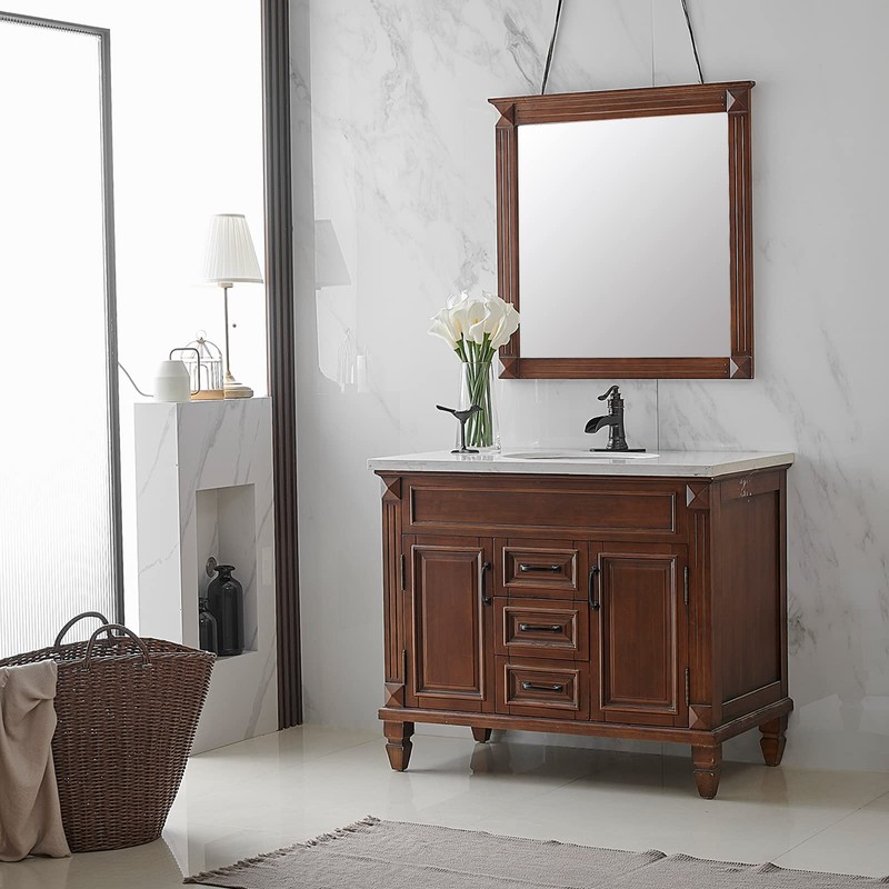 BWE Waterfall Bathroom Faucet Oil Rubbed Bronze Single-Handle One Hole