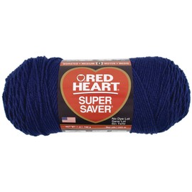 Bulk Buy: Red Heart Super Saver Yarn (3-Pack) Soft Navy E300-387