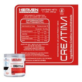 Creatina Monohidratada 500g Heaven En Polvo Varios Sabores Natural