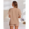 Ekouaer Womens Pajama Sets Short Sleeve Lounge Sets 2 Piece