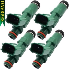 DAVRPES 23250-21020 FJ343 - Inyectores de combustible de 12 agujeros para motor de disco de combustible para Toyota Prius 2001-2009 Echo 2000-2005 1.5L-L4, para Scion XA XB 2004-2006 1.5L-L4 #23