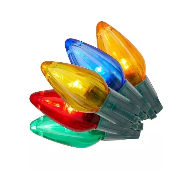 Home Accents Holiday 50 Multi-Colored C9 Super-Bright LED Lights
