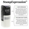 stampexpression - Music Note Self Inking Rubber Stamp - Black