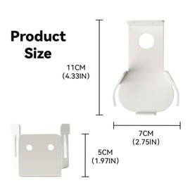 shinar Metal Wall Mount Compatible with Sonos Roam 1/2, Mount Accessory Stand Compatible with Sonos Roam1/2 Adjustable Bracket Max. 12 kg (White)