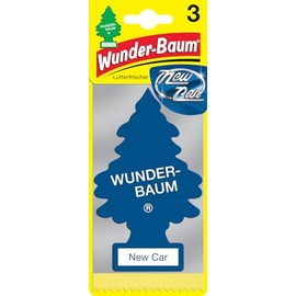 WUNDER-BAUM Car Air Freshener I Pendant for Long Lasting Fragrance in the Car or Home I Fresh Car, Pack of 3